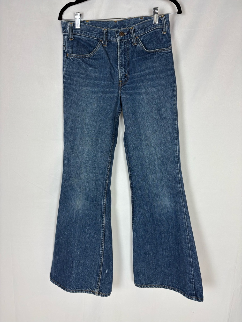 Levi's Vintage Orange Tab 70’s Medium Blue Bellbottom Jeans